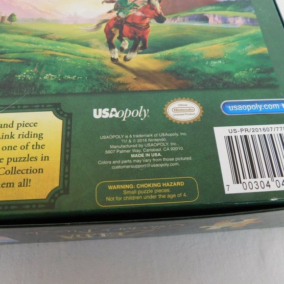 Legend Of Zelda 550 Piece Puzzle Links Ride Nintendo USAopoly Assembled Complete - Picture 8 of 9